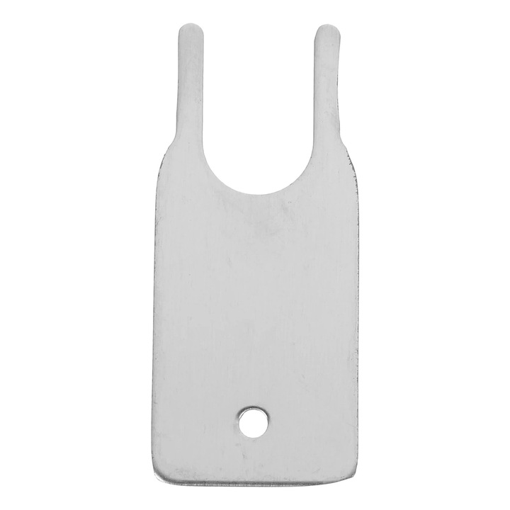 Cheie dispenser hartie igienica plastic argintiu 5.5x2.3x0.1cm