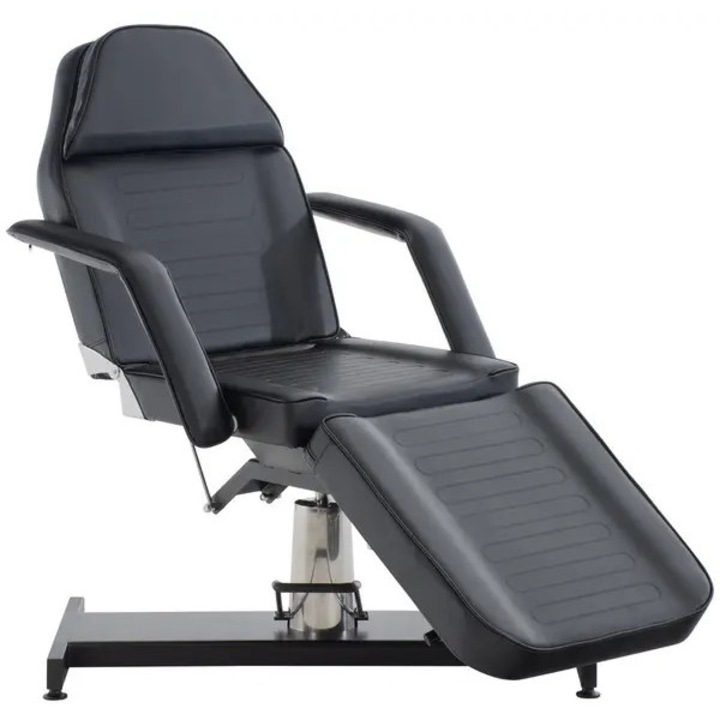 Scaun hidraulic salon cosmetic, reglabil, negru, 125x86x185cm