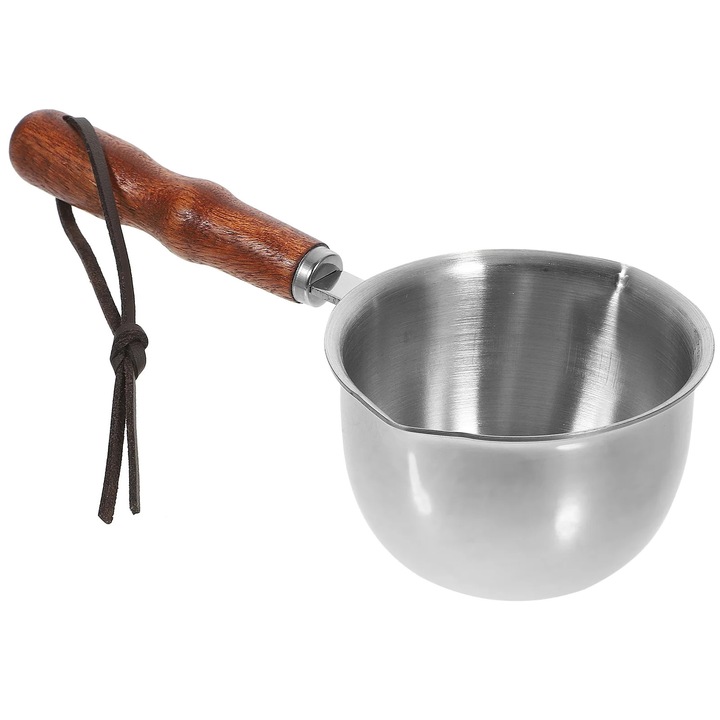 Oala mica inox 150ml, compacta, maner antiderapant, 17x8x5cm