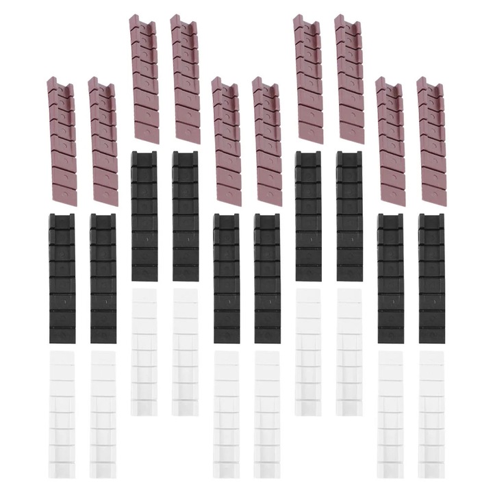 Set 30 pene nivelare mobilier plastic multicolor 10x2x0.8cm