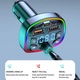Transmitator FM auto Bluetooth, 2 porturi USB, incarcare rapida QC3.0, multicolor, universal