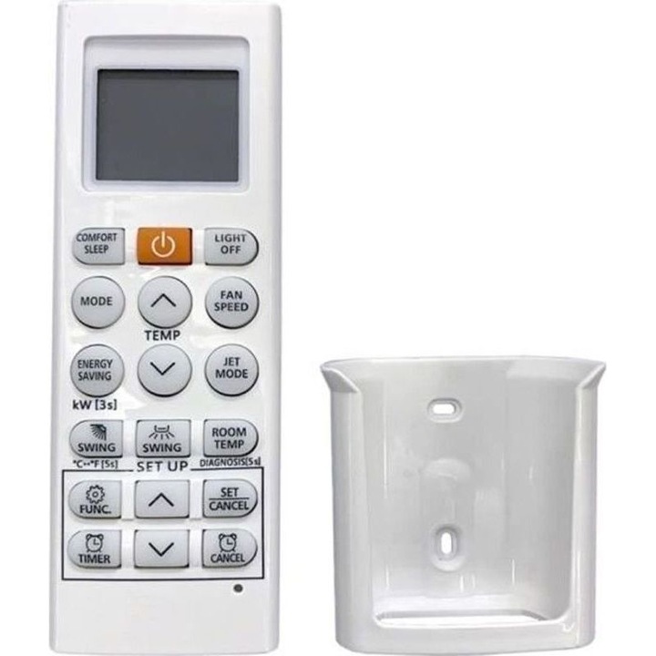 Távirányító légkondicionálóhoz AKB75215401, ABS, fekete, univerzális