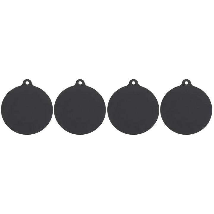 Set 4 protectii plita inductie silicon negru 19x16x0.3cm