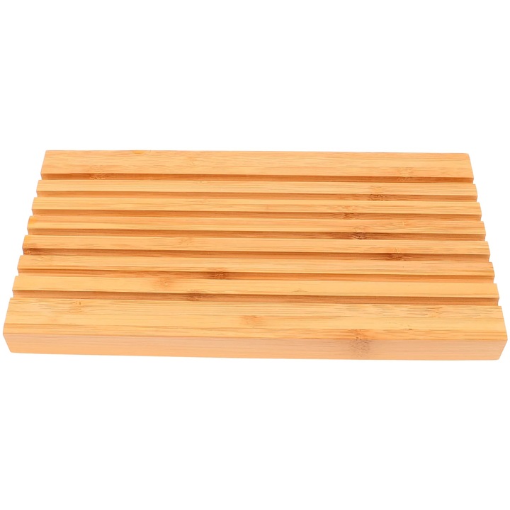 Platou sushi din bambus, dreptunghiular, 25x13x3.8cm, natural