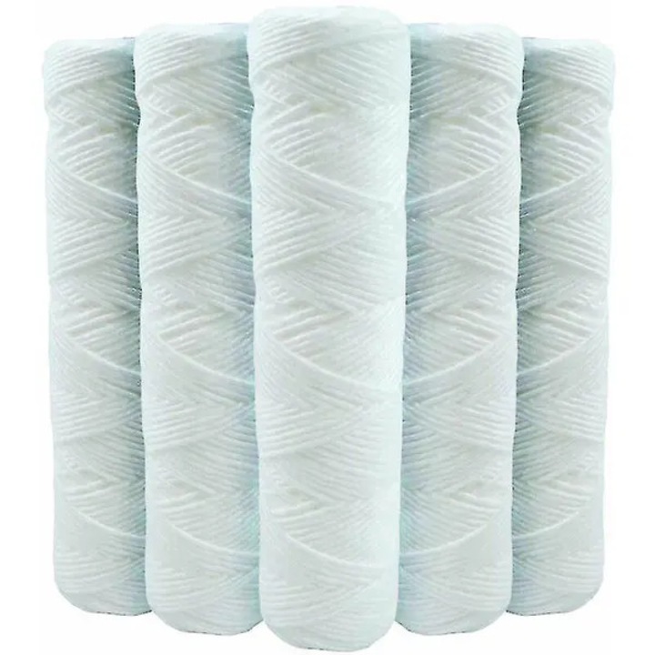 Set 5 cartuse filtrare apa spirale 20 microni 10 inch 25.4x10cm