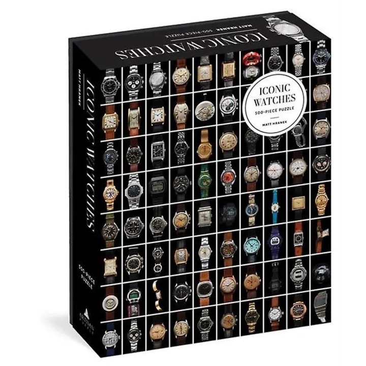 Puzzle 500 darabos, ikonikus órák, többszínű, 500 darab