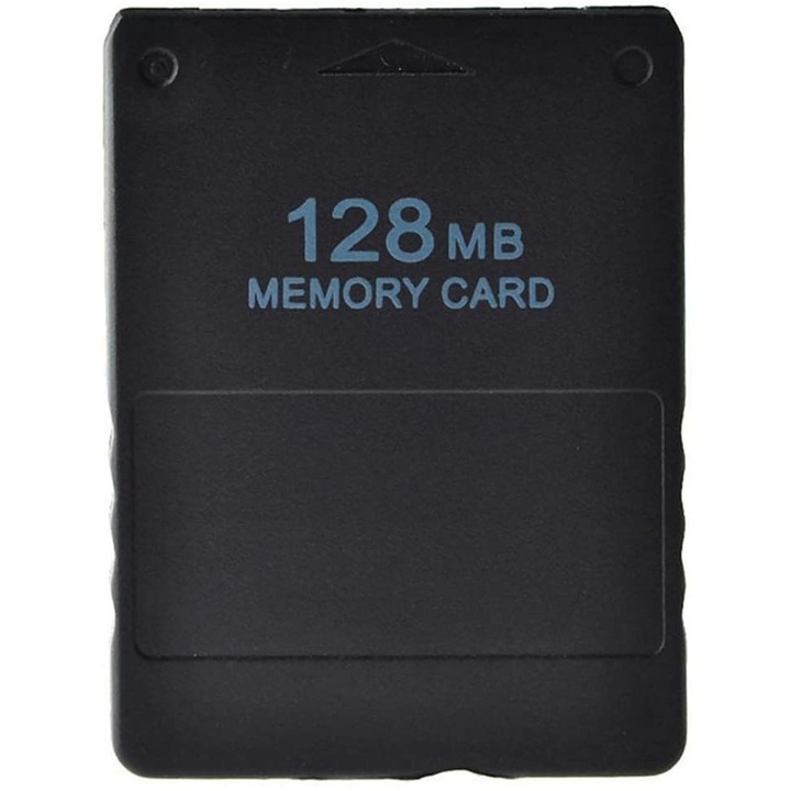 Card memorie 128MB pentru PS2, negru, 5.6x4.23x0.7cm