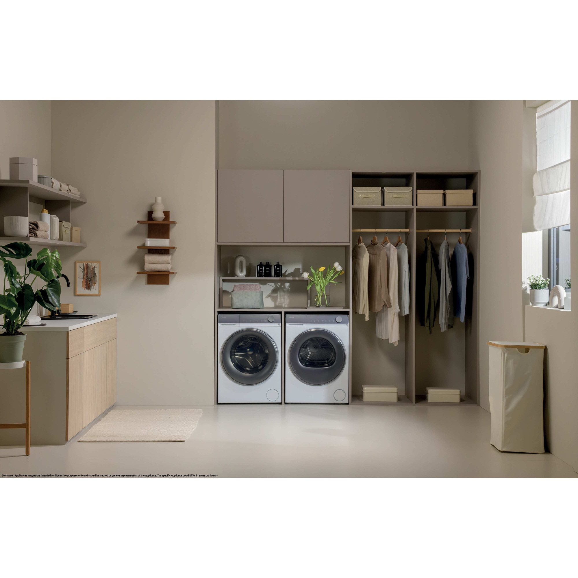 Masina de spalat rufe Haier HW100-B14367U1-S, 10 kg, 1400 rpm, clasa A-30%, motor Direct Motion, Flexy Time, WiFi/ hOn app, ABT, Refresh, alba