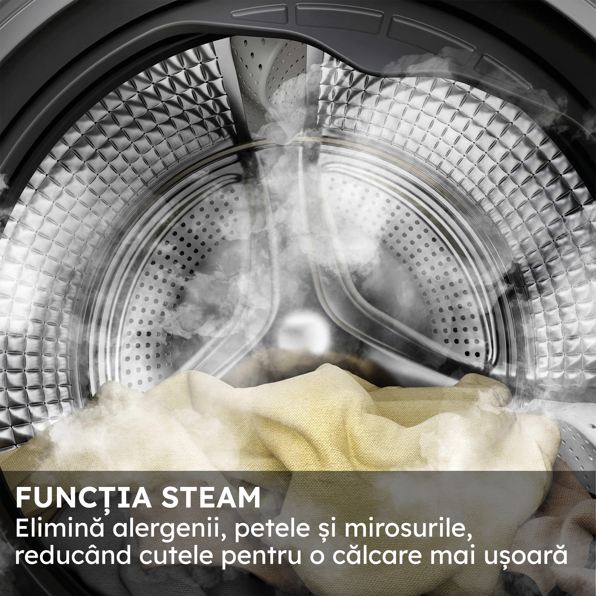 Masina de spalat rufe Haier HW100BD14397PGUS, 10 kg, 1400 rpm, clasa A-20%, motor Direct Motion, Ultra Fresh Air, WiFi/ hOn app, ABT, Refresh, display LCD touch control, antracit