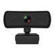Camera web HD 2K, microfon dublu, negru, 7.5x4.3x5.9cm