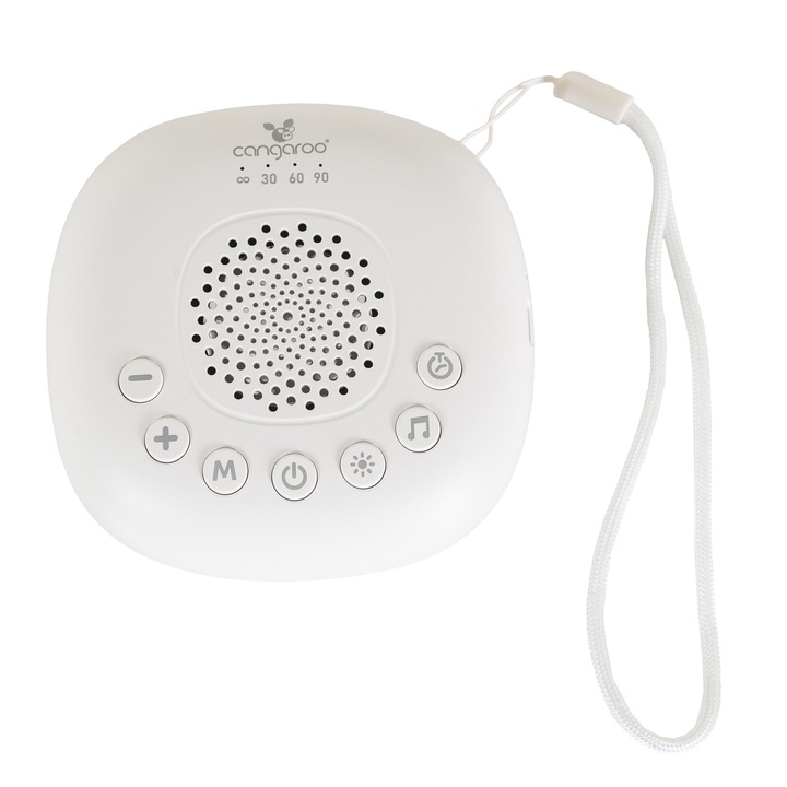 Aparat white noise bebe LumaNoise, Cangaroo, portabil, 20 sunete, reincarcabil