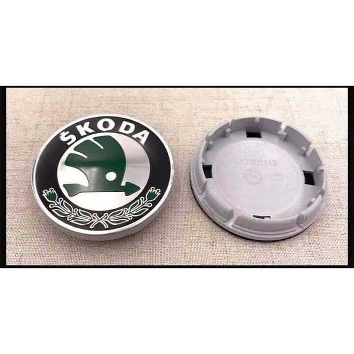 4 db keréktárcsa dísztárcsa készlet 56mm, zöld, ABS, univerzális