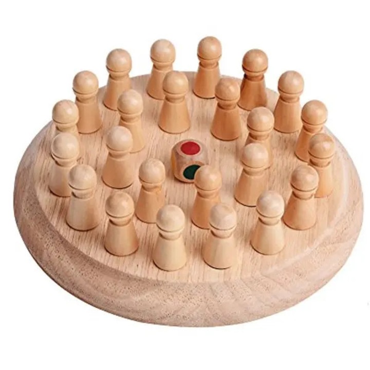 Joc de memorie din lemn, set, colorat, 17.5x17.5x5.5cm