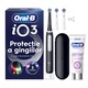 Set periuta de dinti electrica Oral-B iO3 + 3 capete de periaj + Pasta de dinti Oral-B Clinical Intensive Whitening, 75 ml, Trusa de calatorie, Negru