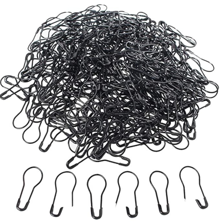 1000 db-os mini fémkapocs készlet, strapabíró, ezüst, 1.5cm