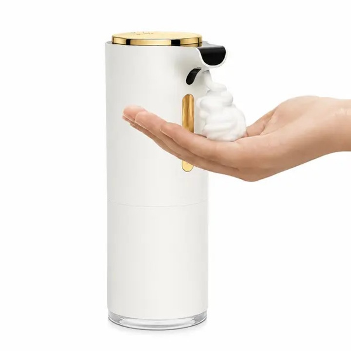 Dozator sapun spuma automat, senzor, reglabil, alb, 10x7.4x20cm
