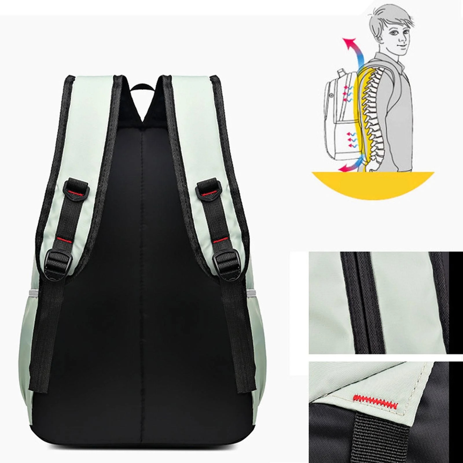 Rucsac laptop 17 inch, rezistent, cu multiple buzunare, roz, 31x15x45cm