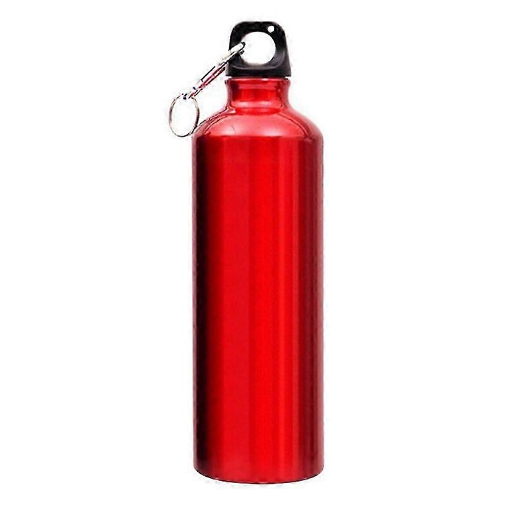 Alumínium kulacs 750ml nagy kapacitású hordozható ezüst 25cm