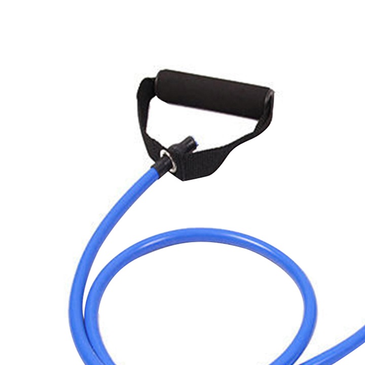 Banda elastica pentru antrenament, 5 niveluri rezistenta, multicolor, 1200x50x50mm