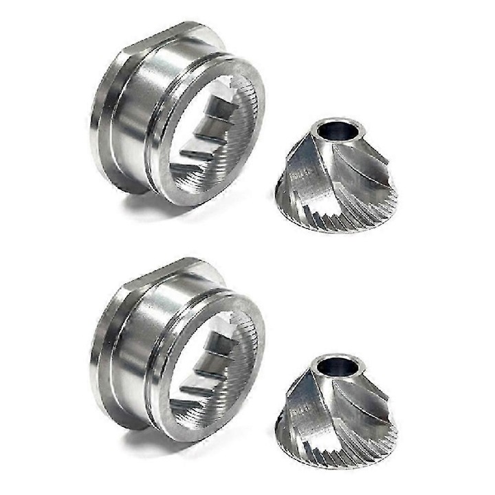 Rozsdamentes acél kúpos daráló tartozékkészlet 48mm ezüst 4 részes