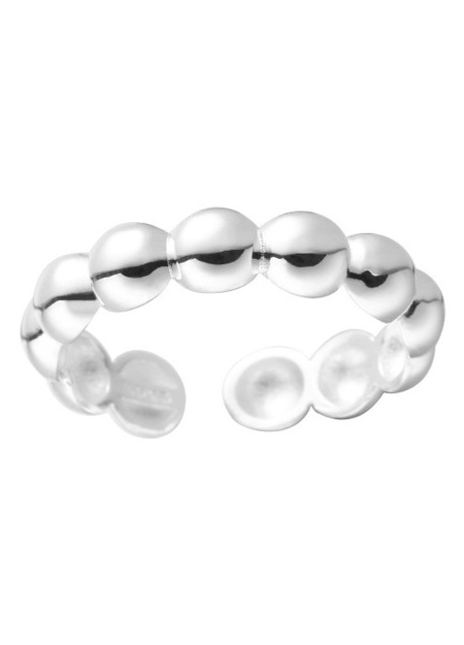 Kicsi, kerek, geometrikus, S925 sterling ezüst gyűrű, egyszerű, nyitott, divatos design nőknek