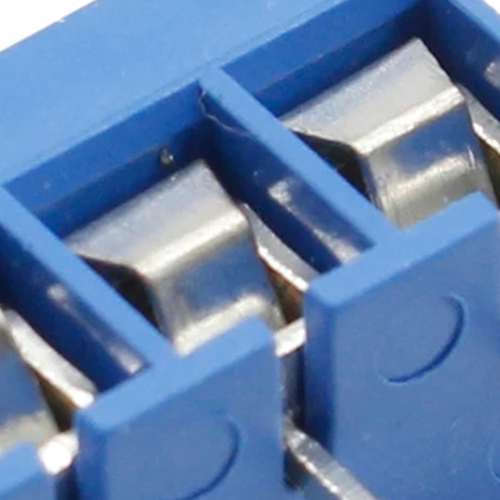 Set 10 conectori terminal PCB 3 pini albastru 20x10x10mm