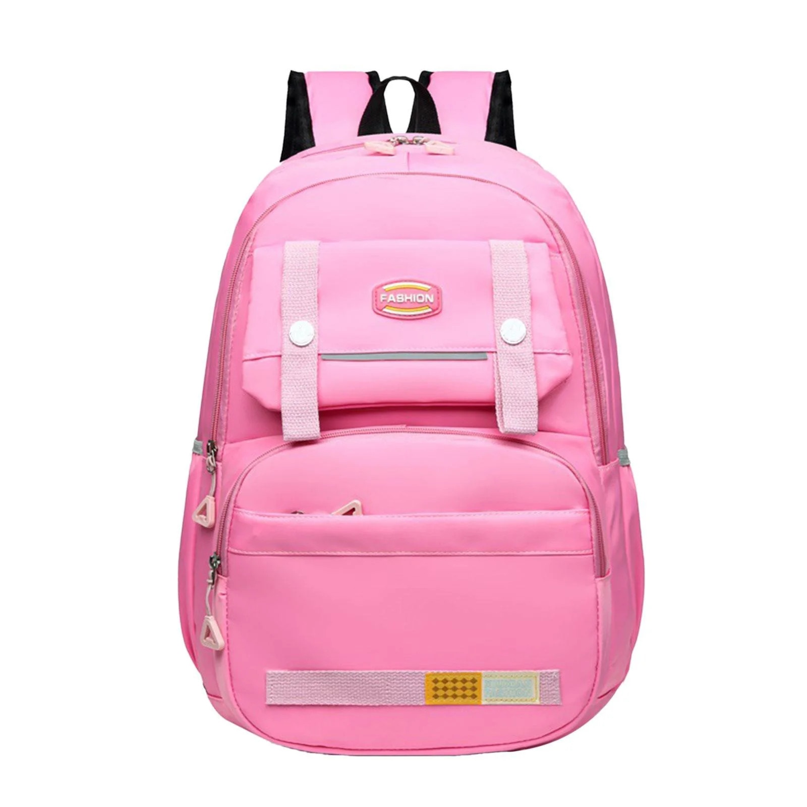 Rucsac laptop 17 inch, rezistent, cu multiple buzunare, roz, 31x15x45cm