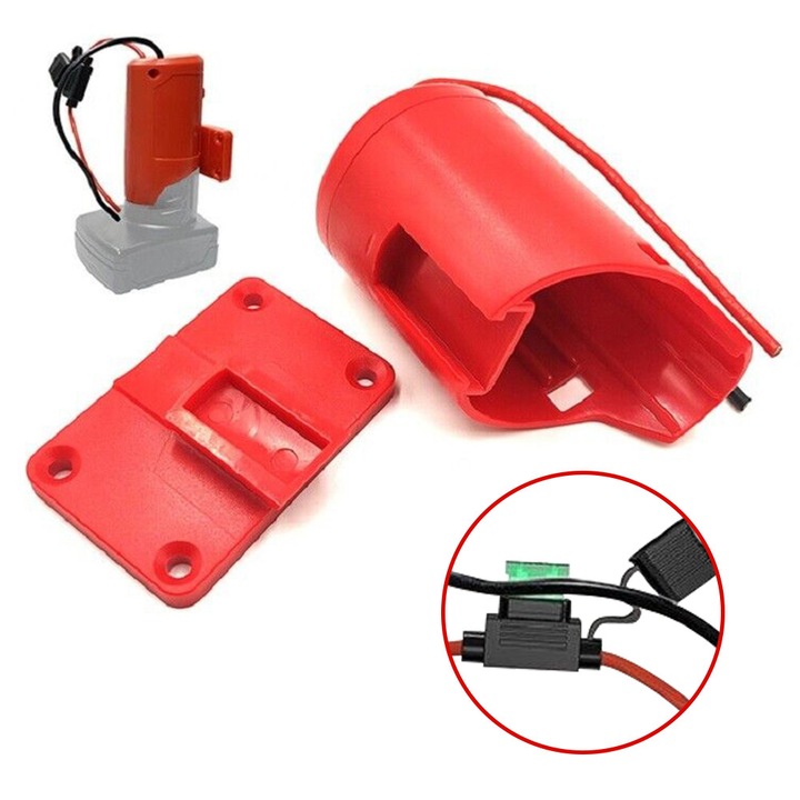Adaptor baterie pentru scule electrice, 135mm, alb