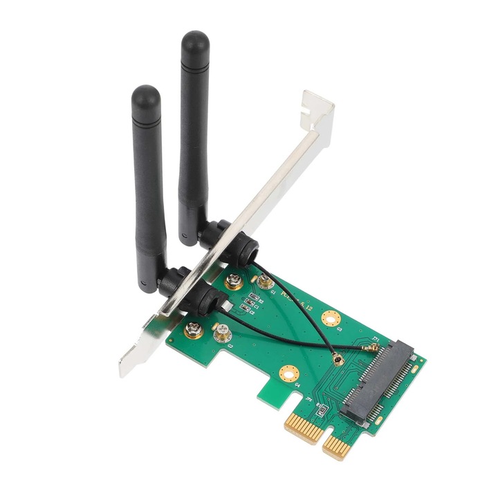 Set 2 placi WiFi mini PCI-E, PCB, verde masliniu, 12x7x1.8cm