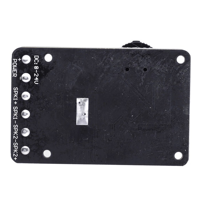 Modul amplificator audio stereo dual canal 12V/24V, Bluetooth, 50x33x15mm