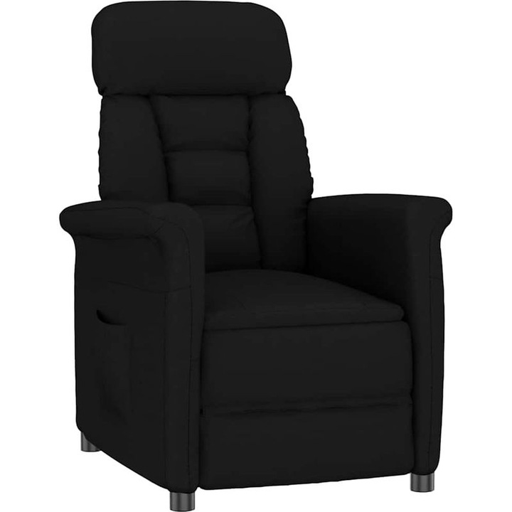 Modern fekete mikroszálas fotel 96.5x70.5x95cm állítható