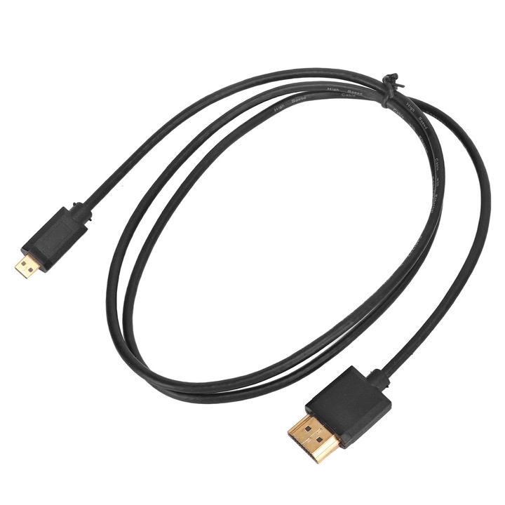 Cablu multimedia HD la Micro HD multimedia, 3.2mm, 4K 60Hz, 10.2Gbps