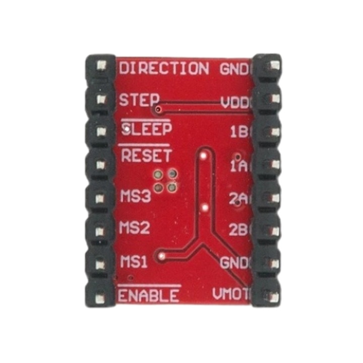 Léptetőmotor meghajtó modul, OEM, piros, 20x15x12mm