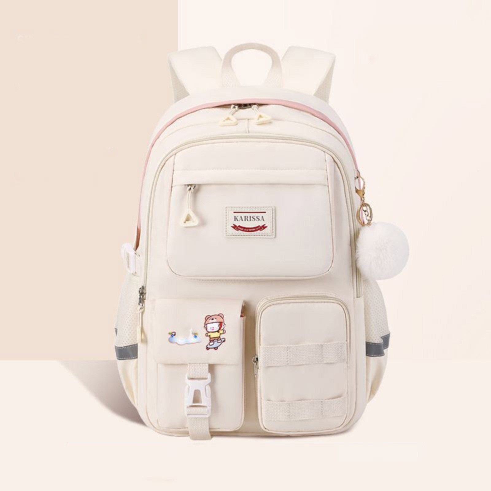 Rucsac laptop 17", calatorie, multibuzunare, 31x15x45cm