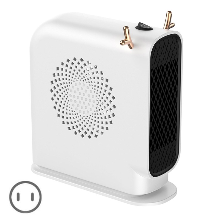 Hordozható elektromos hősugárzó 500W fehér 24.5x9.5x26cm szett