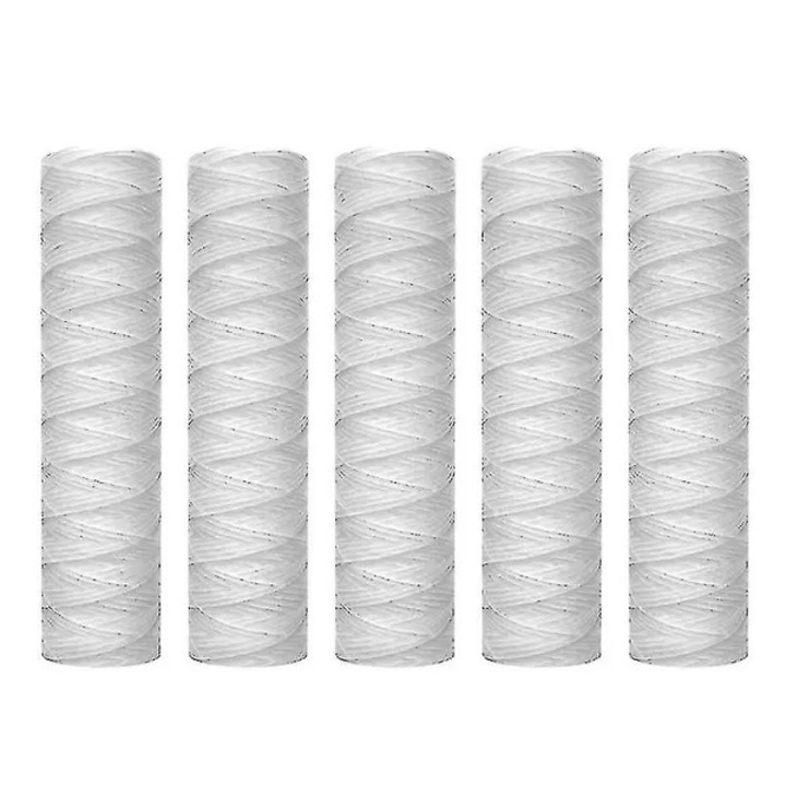 Filtru apa sediment 10x2.5 inch, polipropilena, alb, set 5 bucati
