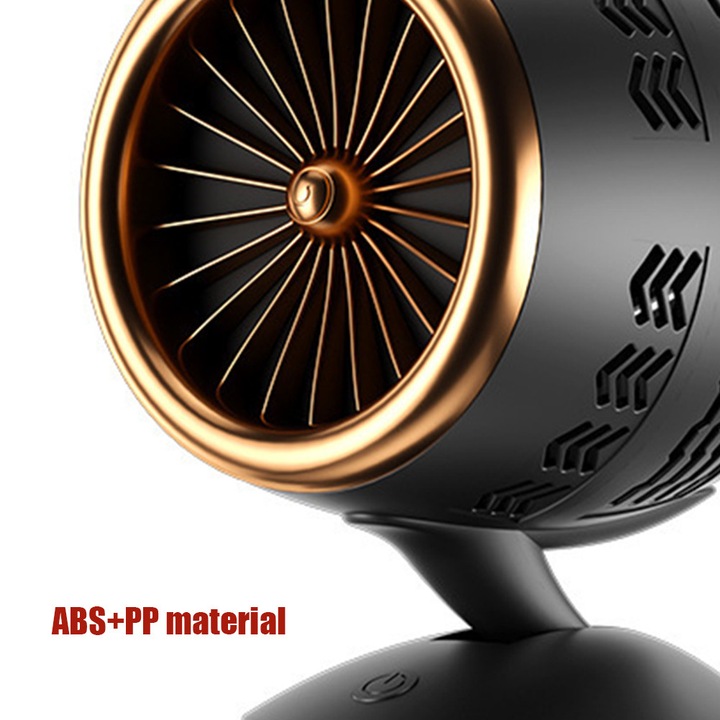 Asztali páraelszívó, 3 sebességes, műanyag, fehér, 6V, 5W, állítható, USB