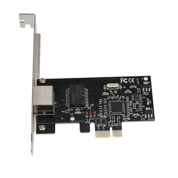 Gigabit Ethernet PCI Express x1 hálózati kártya, 9.2x12x1.8cm, véletlenszerű