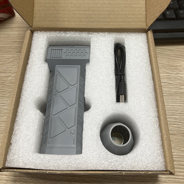 Mini ventilator turbo, 130000RPM, gri, 14.3x9.3x3.9cm