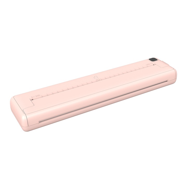 Hordozható hőnyomtató 200dpi rózsaszín 265x61x32mm 1000mAh