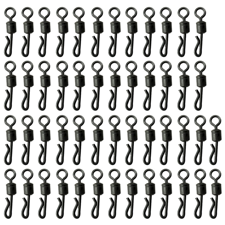 Conector monturi rotativ Q-shape negru 1.7x0.4cm set 50 buc