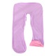 Perna multifunctionala gravide U-shape, bumbac, catifea cristal, 70x130cm, multicolor