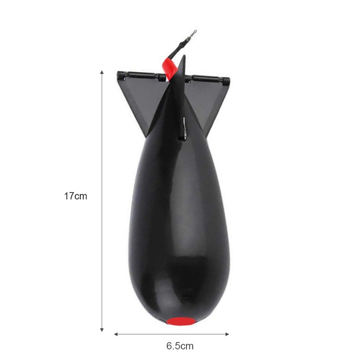 Momeala pentru pescuit crap, 19x6.5cm, negru