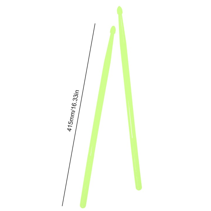 Bete de toba din nylon, set 2 bucati, verde, 41.5x1.4cm