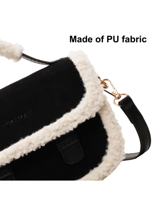 Női vintage crossbody táska, fekete, 20x14x8cm