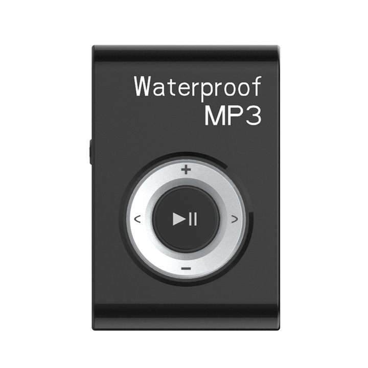 MP3 плейър спортен водоустойчив, 8GB, черен, 12x9x2см