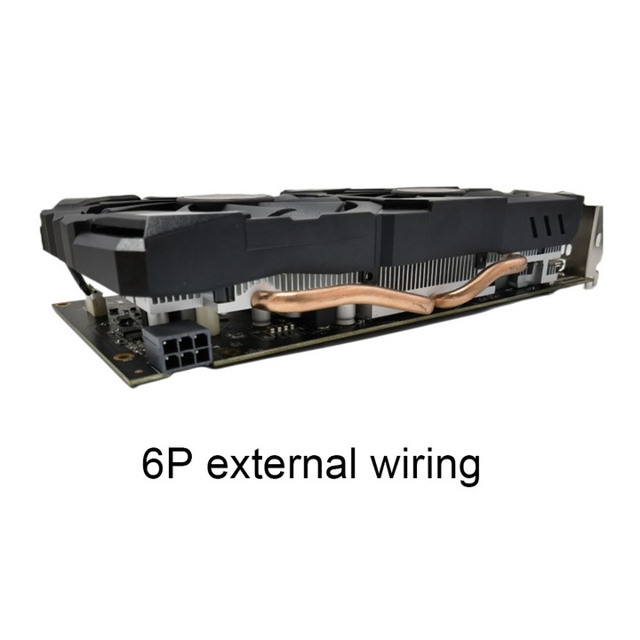 RX580 8GB GDDR5 256bit videokártya, fekete, 230x120x40mm