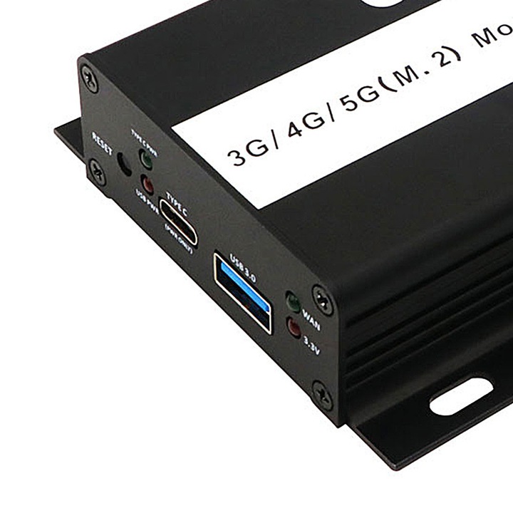 Адаптер M.2 към USB 3.0 със слот за SIM и антени, 113x60x25mm