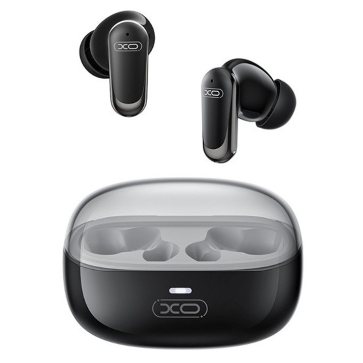 Xo g42 bluetooth fülhallgató sztereo, v6.0, tws, aktív zajszűrő, mikrofon + töltőtok, fekete