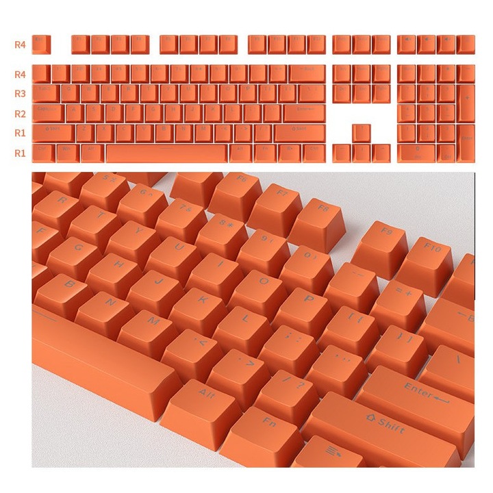 Szett 104 mechanikus billentyűzet sapka univerzális ergonomikus többszínű 18x8x6cm
